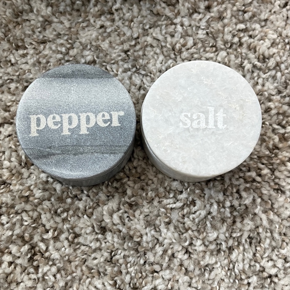 🆕 Marble Salt & Pepper Pinch Set
